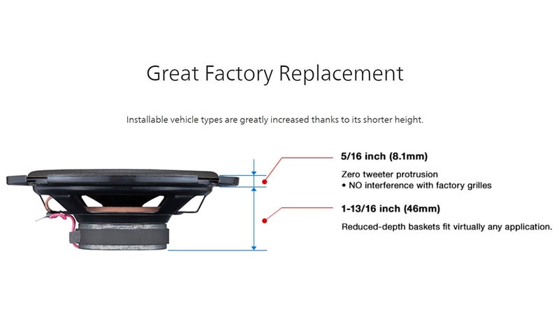 JVC CS-DF620 Car Speakers, 300 Watts of Power Per Pair, 150 Watts Each, 6.5 Inch, Full Range, 2 Way, Sold in Pairs, Black - Image 4